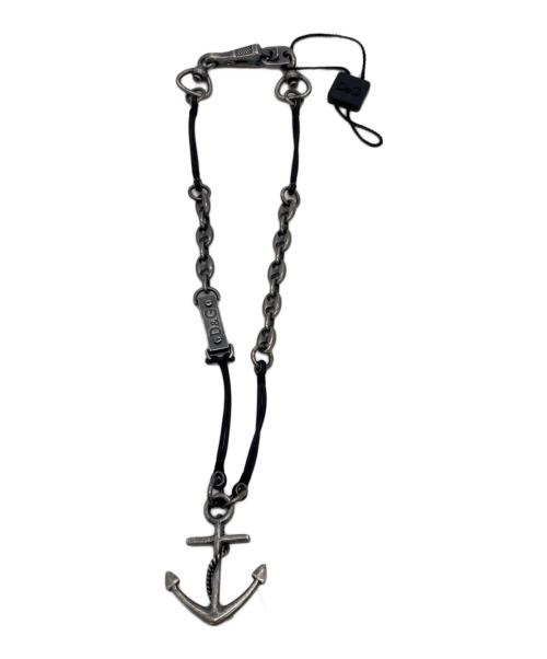 DOLCE & GABBANA（ドルチェ＆ガッバーナ）DOLCE & GABBANA (ドルチェ＆ガッバーナ) アンカーモチーフネックレス レザーの古着・服飾アイテム