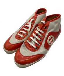 GUCCI（グッチ）の古着「ハイカットスニーカー」｜レッド