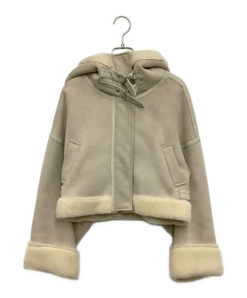 ETRE（エトレ）ETRE (エトレ) エコムートンジャケット ベージュ サイズ:Sの古着・服飾アイテム