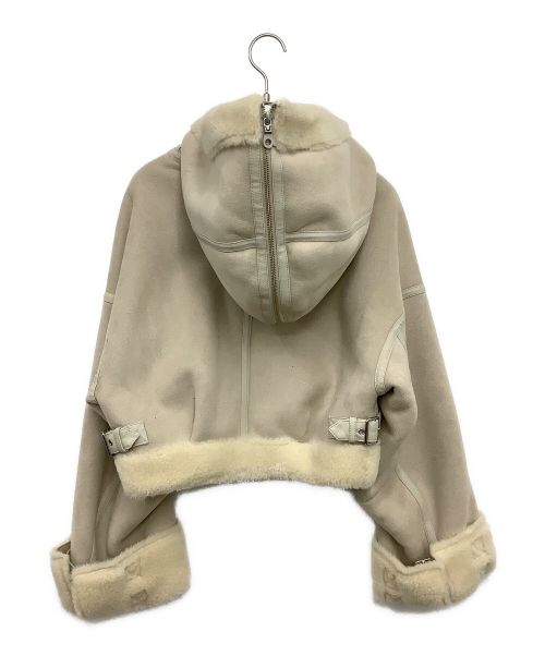 ETRE（エトレ）ETRE (エトレ) エコムートンジャケット ベージュ サイズ:Sの古着・服飾アイテム