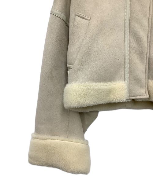 ETRE（エトレ）ETRE (エトレ) エコムートンジャケット ベージュ サイズ:Sの古着・服飾アイテム