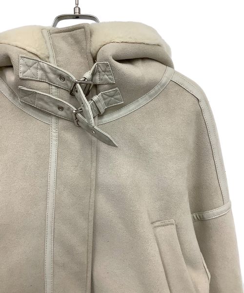 ETRE（エトレ）ETRE (エトレ) エコムートンジャケット ベージュ サイズ:Sの古着・服飾アイテム