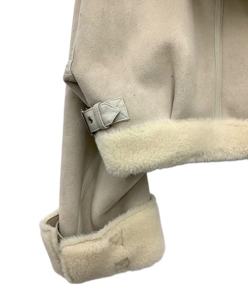 ETRE（エトレ）ETRE (エトレ) エコムートンジャケット ベージュ サイズ:Sの古着・服飾アイテム