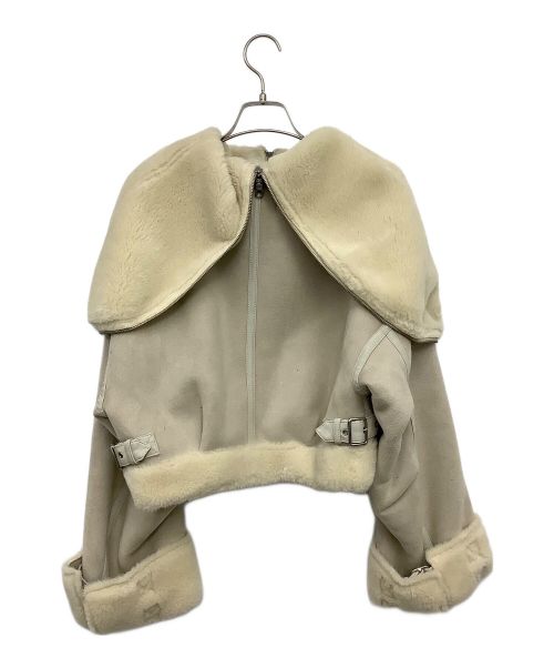 ETRE（エトレ）ETRE (エトレ) エコムートンジャケット ベージュ サイズ:Sの古着・服飾アイテム