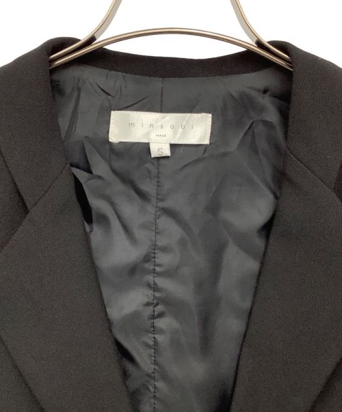 minsobi（ミンソビ）minsobi (ミンソビ) コート ブラック サイズ:Sの古着・服飾アイテム