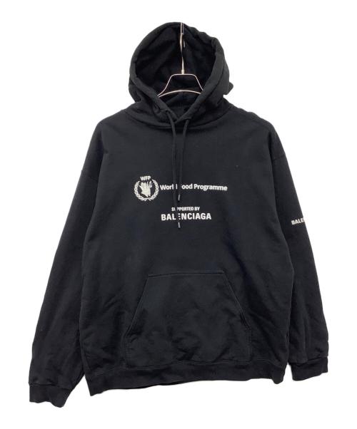 BALENCIAGA（バレンシアガ）BALENCIAGA (バレンシアガ) WFP プルオーバーパーカー ブラック サイズ:Mの古着・服飾アイテム