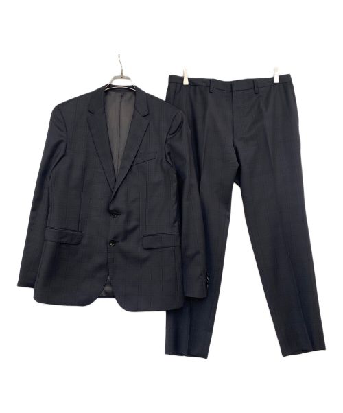 HUGO BOSS（ヒューゴ ボス）HUGO BOSS (ヒューゴ ボス) セットアップスーツ ブラック サイズ:Lの古着・服飾アイテム