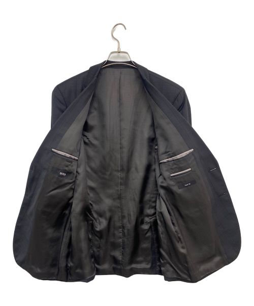 HUGO BOSS（ヒューゴ ボス）HUGO BOSS (ヒューゴ ボス) セットアップスーツ ブラック サイズ:Lの古着・服飾アイテム