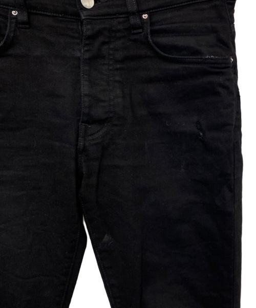 AMIRI（アミリ）AMIRI (アミリ) クラッシュ加工パンツ ブラック サイズ:28の古着・服飾アイテム