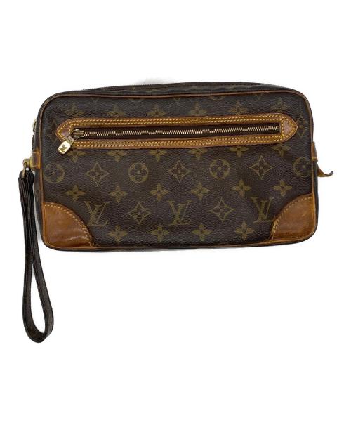 LOUIS VUITTON（ルイ ヴィトン）LOUIS VUITTON (ルイ ヴィトン) クラッチバッグ ブラウンの古着・服飾アイテム