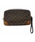 LOUIS VUITTON (ルイ ヴィトン) クラッチバッグ ブラウン：26000円
