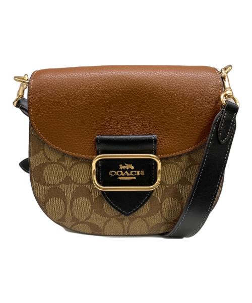COACH（コーチ）COACH (コーチ) ショルダーバッグ ブラウン×ベージュの古着・服飾アイテム