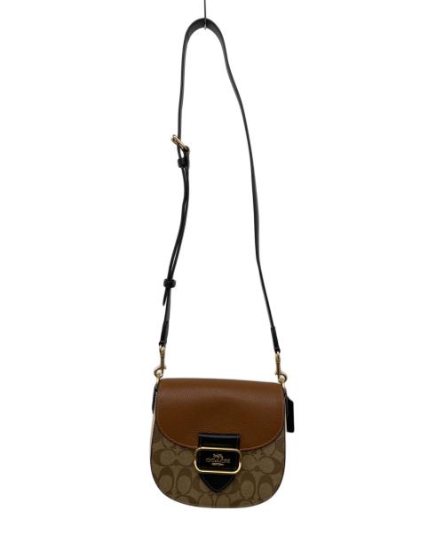 COACH（コーチ）COACH (コーチ) ショルダーバッグ ブラウン×ベージュの古着・服飾アイテム