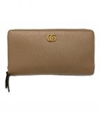 GUCCIグッチ）の古着「ダブルGジップアラウンドウォレット」｜ベージュ