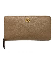 GUCCI（グッチ）の古着「ダブルGジップアラウンドウォレット」｜ベージュ