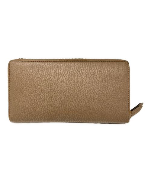 GUCCI（グッチ）GUCCI (グッチ) ダブルGジップアラウンドウォレット ベージュの古着・服飾アイテム
