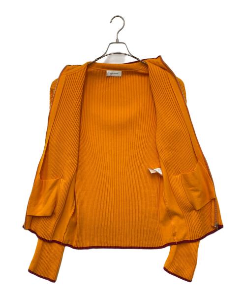 WALES BONNER（ウェールズボナー）WALES BONNER (ウェールズボナー) ジップアップニット オレンジ サイズ:Mの古着・服飾アイテム