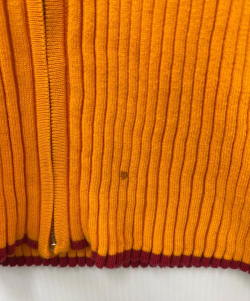 WALES BONNER（ウェールズボナー）WALES BONNER (ウェールズボナー) ジップアップニット オレンジ サイズ:Mの古着・服飾アイテム