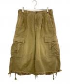 doubletダブレット）の古着「ハーフパンツ」｜カーキ