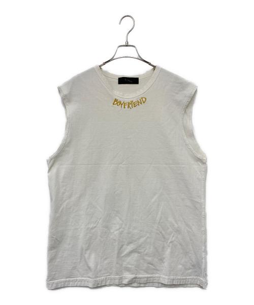 LINDER（リンダ―）LINDER (リンダ―) ノースリーブカットソー ホワイト サイズ:Lの古着・服飾アイテム