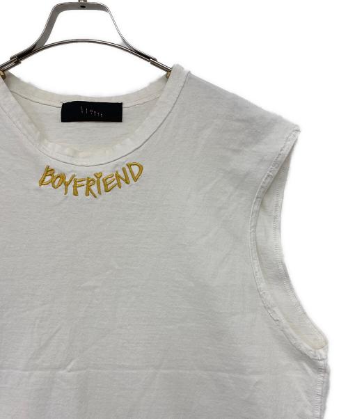 LINDER（リンダ―）LINDER (リンダ―) ノースリーブカットソー ホワイト サイズ:Lの古着・服飾アイテム