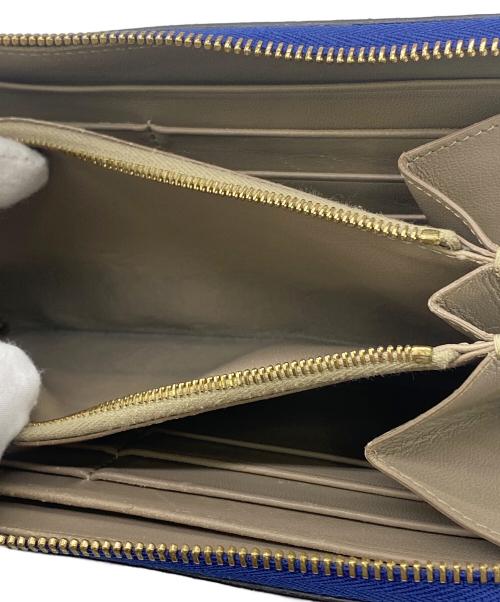 CELINE（セリーヌ）CELINE (セリーヌ) ラウンドファスナー財布 ブルーの古着・服飾アイテム