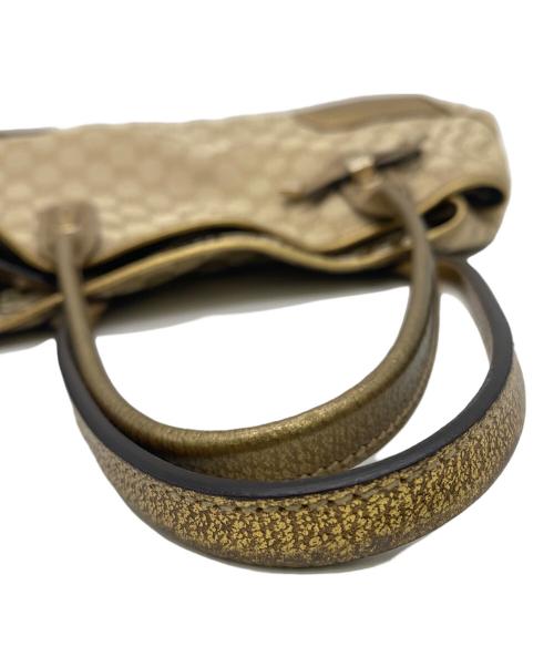 GUCCI（グッチ）GUCCI (グッチ) トートバッグ ゴールド×ベージュの古着・服飾アイテム