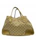 GUCCI (グッチ) トートバッグ ゴールド×ベージュ：35000円