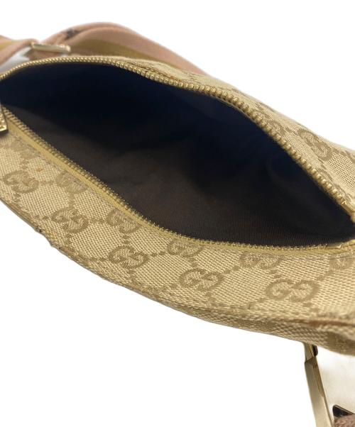 GUCCI（グッチ）GUCCI (グッチ) ウエストポーチ ゴールド×ベージュの古着・服飾アイテム