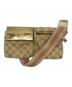 GUCCI（グッチ）の古着「ウエストポーチ」｜ゴールド×ベージュ