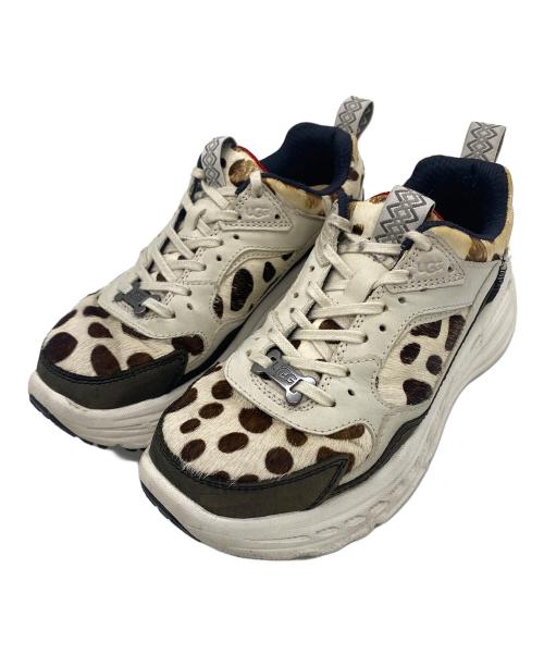 UGG（アグ）UGG (アグ) ダルメシアンスニーカー ブラウン×ホワイト サイズ:23cmの古着・服飾アイテム