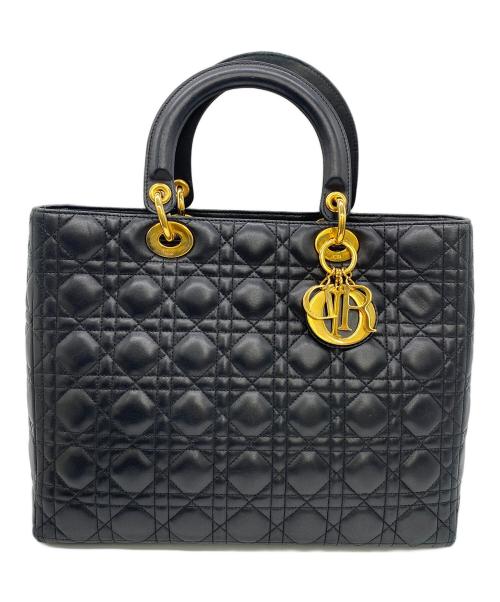 Christian Dior（クリスチャン ディオール）Christian Dior (クリスチャン ディオール) ２WAYハンドバッグ ブラックの古着・服飾アイテム