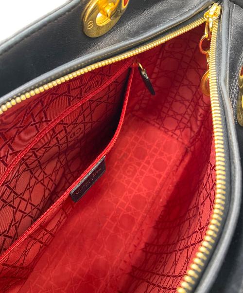 Christian Dior（クリスチャン ディオール）Christian Dior (クリスチャン ディオール) ２WAYハンドバッグ ブラックの古着・服飾アイテム