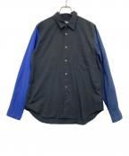 BLACK COMME des GARCONSブラックコムデギャルソン）の古着「長袖シャツ」｜ブラック×ブルー
