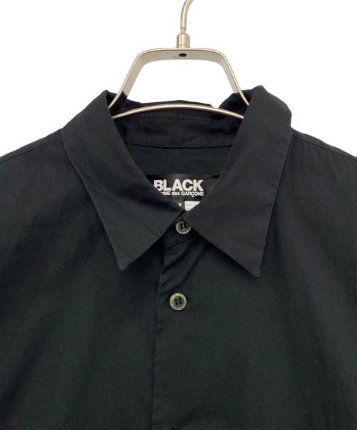 BLACK COMME des GARCONS（ブラックコムデギャルソン）BLACK COMME des GARCONS (ブラック コムデギャルソン) 長袖シャツ ブラック×ブルー サイズ:Mの古着・服飾アイテム