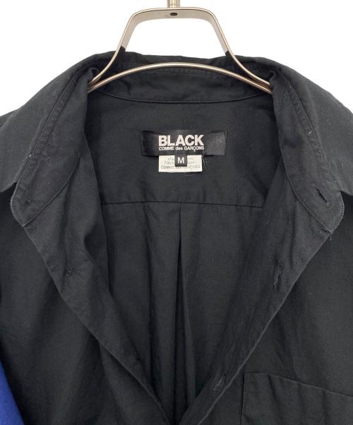 BLACK COMME des GARCONS（ブラックコムデギャルソン）BLACK COMME des GARCONS (ブラック コムデギャルソン) 長袖シャツ ブラック×ブルー サイズ:Mの古着・服飾アイテム
