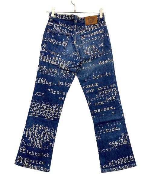 hysterics（ヒステリックス）hysterics (ヒステリックス) フレアデニム インディゴ サイズ:Ｓの古着・服飾アイテム
