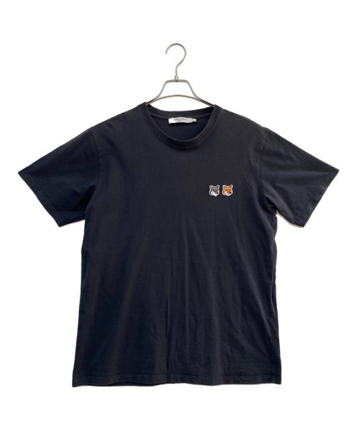 maison kitsune（メゾンキツネ）maison kitsune (メゾンキツネ) 半袖カットソー ブラック サイズ:Lの古着・服飾アイテム