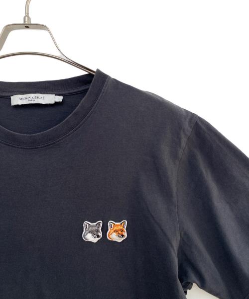 maison kitsune（メゾンキツネ）maison kitsune (メゾンキツネ) 半袖カットソー ブラック サイズ:Lの古着・服飾アイテム