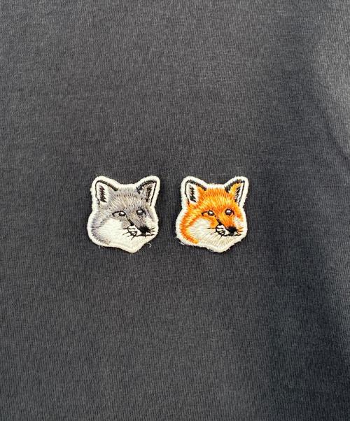 maison kitsune（メゾンキツネ）maison kitsune (メゾンキツネ) 半袖カットソー ブラック サイズ:Lの古着・服飾アイテム