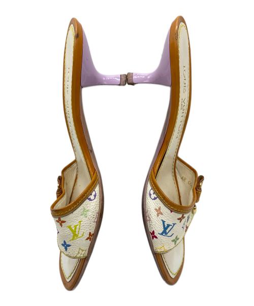 LOUIS VUITTON（ルイ ヴィトン）LOUIS VUITTON (ルイ ヴィトン) サンダル ベージュ×ブラウン サイズ:35 1/2の古着・服飾アイテム