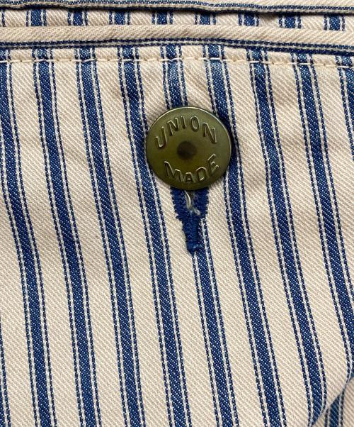 STUDIO D'ARTISAN（ステュディオダルチザン）STUDIO D'ARTISAN (ステュディオダルチザン) ストライプパンツ ブラウン サイズ:34の古着・服飾アイテム