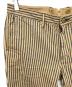 STUDIO D'ARTISAN (ステュディオダルチザン) ストライプパンツ ブラウン サイズ:34：9000円