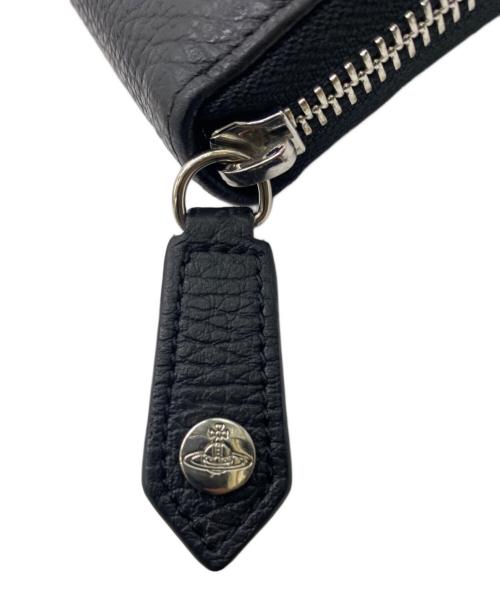 Vivienne Westwood（ヴィヴィアンウエストウッド）Vivienne Westwood (ヴィヴィアンウエストウッド) MILANO TRAVEL ZIP ROUND ブラックの古着・服飾アイテム