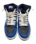 NIKE (ナイキ) AIR JORDAN RETRO High OG ブラック×ブルー サイズ:28cm：10000円