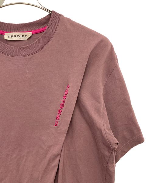 Y/PROJECT（ワイ プロジェクト）Y/PROJECT (ワイ プロジェクト) CLASSIC PINCHED LOGO T-SHIRT パープル サイズ:表記無しの古着・服飾アイテム