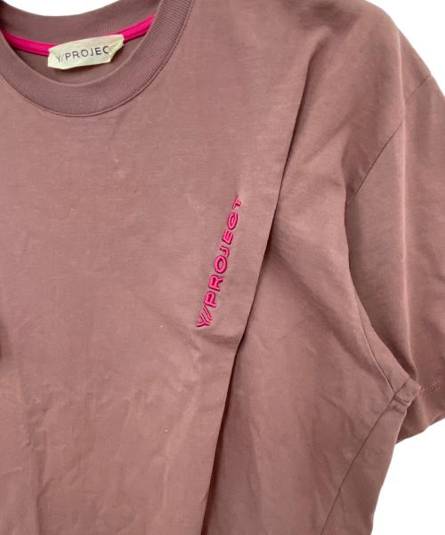 Y/PROJECT（ワイ プロジェクト）Y/PROJECT (ワイ プロジェクト) CLASSIC PINCHED LOGO T-SHIRT パープル サイズ:表記無しの古着・服飾アイテム