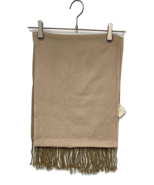 carolinConstant（キャロラインコンスタント）carolinConstant (キャロラインコンスタント) マフラー ベージュ 未使用品の古着・服飾アイテム