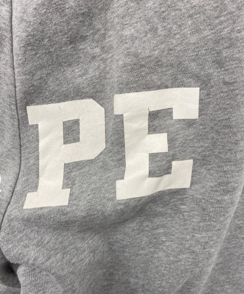 A BATHING APE（ア ベイシング エイプ）A BATHING APE (ア ベイシング エイプ) スウェットパンツ ライトグレー サイズ:Lの古着・服飾アイテム