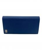 DOLCE & GABBANAドルチェ＆ガッバーナ）の古着「ラウンドファスナー長財布」｜ブルー